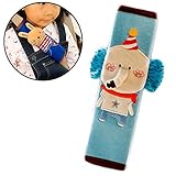 シートベルトカバー クッション コットン シートベルトパッド キッズ シートベルト枕 クッション パッド カバー かわいい 子供 ドライブ 低反発ウレタン 取り付け簡単 軽普通車用 1個入り （ゾウ）