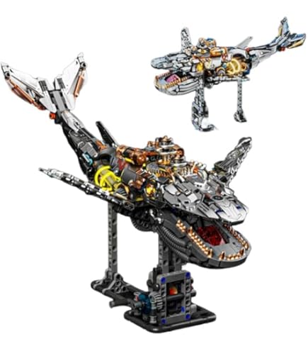 Amazon.co.jp: Eiuuioj機械仕掛けのクジラのブロックおもちゃ、子供の