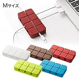 コードリール コード 収納 まとまる コードホルダー イヤフォンコード コードホルダー ウェブ M(ブルー)