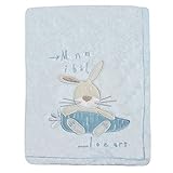 Snuggle Baby Bunny Baby Blanket, Sky Blue, Moses/Crib/Pram by Snuggle Baby