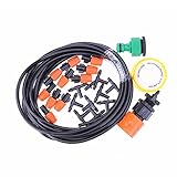 SIKIWIND 10pcsアウトドア庭園 点滴灌漑ノズル 水滴管 灌漑スプレー 調整可能 蛇口