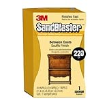 3M SandBlaster 9565 Large Between Coats Dual Angle Sanding Sponge 2.5 in by 4.5 in by 1 in 220-Grit 