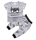 (ビグッド)Bigood 可愛い ベビー服 新生児 Ｔシャツ ロングパンツ 上下 2点セット セットアップ 赤ちゃん 出産祝い（タイプA・70）
