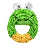 Dandelion Hand Crocheted Ring Rattle, Frog by Dandelion [並行輸入品]
