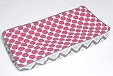 Bacati Ikat Zigzag Grey & Pink Dot Changing Pad Cover by Bacati