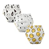 (ビッグエレファント) Big Elephant ベビー用 女の子 下着 可愛い くまちゃん ドット ベビーパンツ ブリーフ トレーニングパンツ 三色セット 80 90 100 3-6ヶ月 B83