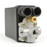 Interstate Pneumatics LF10-L4H Pressure Switch - 1/4 Inch FPT Four Port - Push Pull Switch 85-125 PS