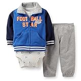 カーターズ Carter's フットボール・スター3点セット ブルージャケット ボディスーツ ボトムス　【並行輸入品】