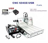 CNC 6040Z 4軸 フライス盤 デスクトップ彫刻機 回転軸つき USBポート DIY Desktop Engraving Machine Router