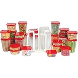 49-piece Swirl Around食品ストレージコンテナOrganizer with ASOTV Carousel