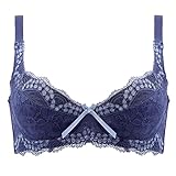 [モードマリー] 脇肉革命 62408コレクション 3/4カップブラジャー AAA(ネイビー、AA80)