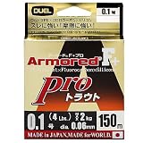 DUEL(デュエル) PEライン 0.1号 アーマード F+ Pro トラウト 150M 0.1号 オレンジ トラウト・管釣 H4112