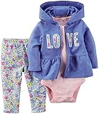 カーターズ Carter's ボディスーツ + カーディガン + パンツ 豪華3点セット 3-Piece Cardigan Set 3M (55-61cm)