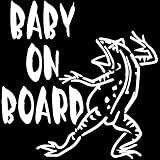 TREZ BABY ON BOARD 鳥獣戯画 カエル かえる 蛙 ステッカー 鳥獣人物戯画 ステッカー 【BABY IN CAR】 (ホワイト)