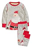 jojobabyベビー男の子の女の子のサンタのラウンジセット幼児や幼児用クリスマスパジャマ