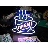 ネオンサイン カフェ オープン CAFE OPEN ネオン管 ネオンライト 店舗照明 ガレージ アメリカン雑貨