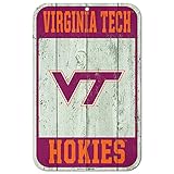 WinCraft公式NCAA Virginia Tech Hokies 11 " x 17 "フェンスプラスチック壁サイン11 x 17 by 813954