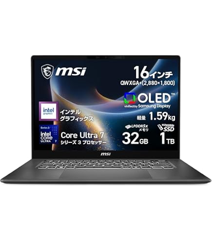 Amazon.co.jp: MSI Prestige 14 Evo ノートパソコン:14インチ FHD 超薄