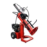 薪割り機 薪割機 ログスプリッター エンジン式 破砕力 12t 約6.5馬力 レッド 横割り　縦割り　斜め割り カッター まきわり マキワリ 薪ストーブ 斧 薪 破砕 油圧 オイル 木 木材 原木 丸