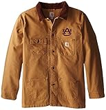 NCAA Auburn Tigers Boy 's Weathered Chore Coat ブラウン