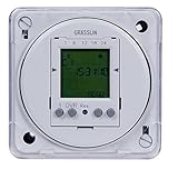 Grasslin by Intermatic FM1D50E-240 16A, 240V, 50/60Hz Electronic 24-Hour/7-Day Timer Module, Flush M