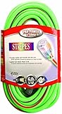 Coleman Cable 02548-54 50-Foot 12/3 Neon Outdoor Extension Cord, Green/Red [並行輸入品]