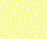 SheetWorld Round Crib Sheets - Pastel Yellow Floral Woven - Made In USA by sheetworld