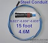 CHNsalescom Twecoリンカーンスチールコンジットライナー15フィートMIG溶接ガンワイヤーサイズ0.023 "-0.035"