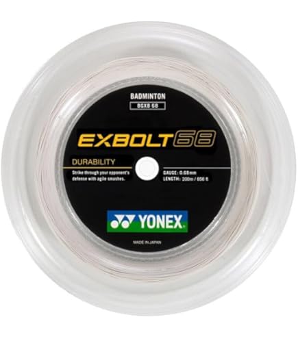 Amazon | ヨネックス EXBOLT 65 バドミントンストリング - 200m リール