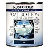 Rust-Oleum 207013 Marine Flat Boat Bottom Antifouling Paint, 1-Quart, Blue [並行輸入品]