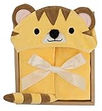 DEIGO フードバスタオルギフトセット トラ オレンジ 0-24ヶ月 #61298