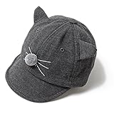 (エムエイチエー) M.H.A.style アニマルキャップ ベビー チャコールグレー 男の子 女の子 熱中症 21904 A.チャコールグレー