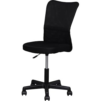 アイリスプラザ オフィスチェア メッシュ バックチェア 腰サポートバー 調節バー付き オールシーズン ブラック