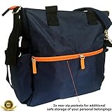 Auben Diaper Bag with Changing Mat and Bottle Bag, Blue by Auben