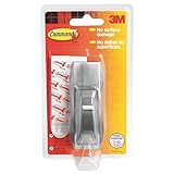 Command Modern Reflections Metal Hook, Large, Brushed Nickel, 1-Hook (MR03-BN-ES) [並行輸入品]