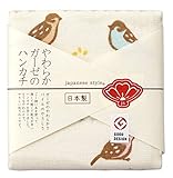 日繊商工 japanese style ふくらすずめ ハンカチ JS-3565