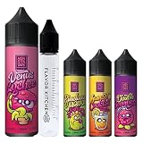 MONSTA VAPE 新シリーズ モンスターベイプ マレーシアリキッド＋FlavorKitchenオリジナル目盛付きボトルセット/VAPE(ベイプ)リキッド (Venus Lychee)