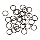 uxcell フッ素ゴム製Oリング 8mm外径 6mm内径 1mm幅 メトリックFKMシーリングガスケット 25パック