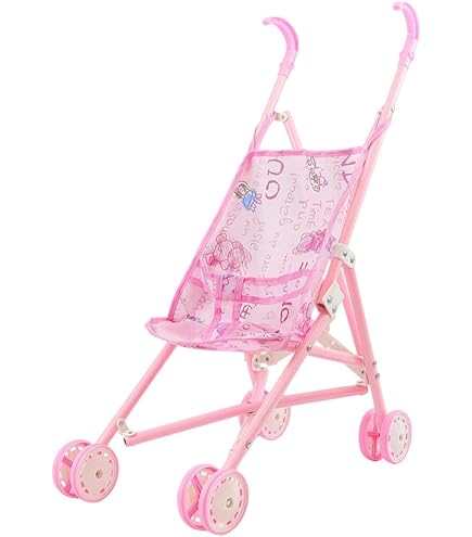 最終お値下げアンティークピンクド－ル用ベビーカー Amazon.co.jp: Generic 3歳以上のお子様向け折りたたみ式ドール用