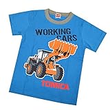半袖Tシャツ トミカ TOMICA パトカー 消防車 ブルトーザー ミキサー車 子供用 キッズ ベビー fo-ht05 120 L柄