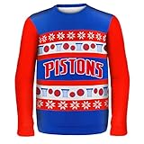 Detroit Pistons One Too Many醜いセーター 3L ブルー