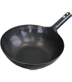 Amazon｜山田工業所 鉄製 打出片手中華鍋 30cm (板厚1.2mm