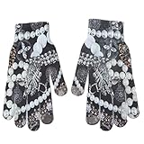 Honel 手袋 防寒 防風 タッチスクリーン手袋 スマホ対応 手袋 自転車防寒用 静電気防止（パール）