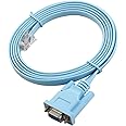 Intellife コンソールケーブル RJ-45 DB-9 互換ケーブル Cisco Systems シリアルケーブル 変換ケーブル