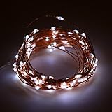 ER CHEN(TM)Indoor and Outdoor Waterproof Battery Operated 100 LED String Lights on 33 Ft Long Ultra 