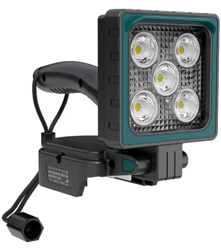 LED投光器 マキタバッテリー対応 3脚スタンド付き 【15W×4灯】 Amazon.co.jp: TARUNA LED投光器 Makita対応 18Vバッテリー対応 作業灯