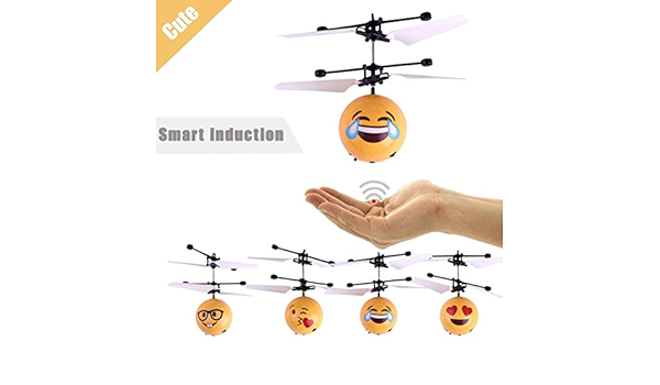Amazon Matoen Hand Flying絵文字ボールled誘導サスペンションrc航空機flyingおもちゃドローン ランダム絵文字 飛行機 ヘリコプター おもちゃ