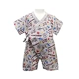 (ラスク) RUSK ベビー甚平　ライトグレー　80cm