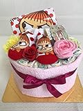 おむつケーキ 女の子 出産祝い ベビー 「リトルミィ」 ダイパーケーキ ビーギフト