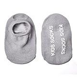 女の赤ちゃんのベビーボーイズグレイソックスソフトアンチスリップ冬ソックス2-4歳